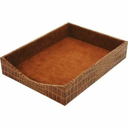 DACASSO Letter Tray, Cognac, 13-1/10inx10inx2-1/5in, BN DACA6101